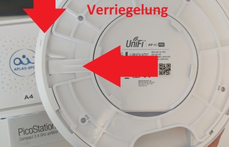 diebstahlschutz sicher WLAN Sender Verriegelung Aplas IT Hotspot
