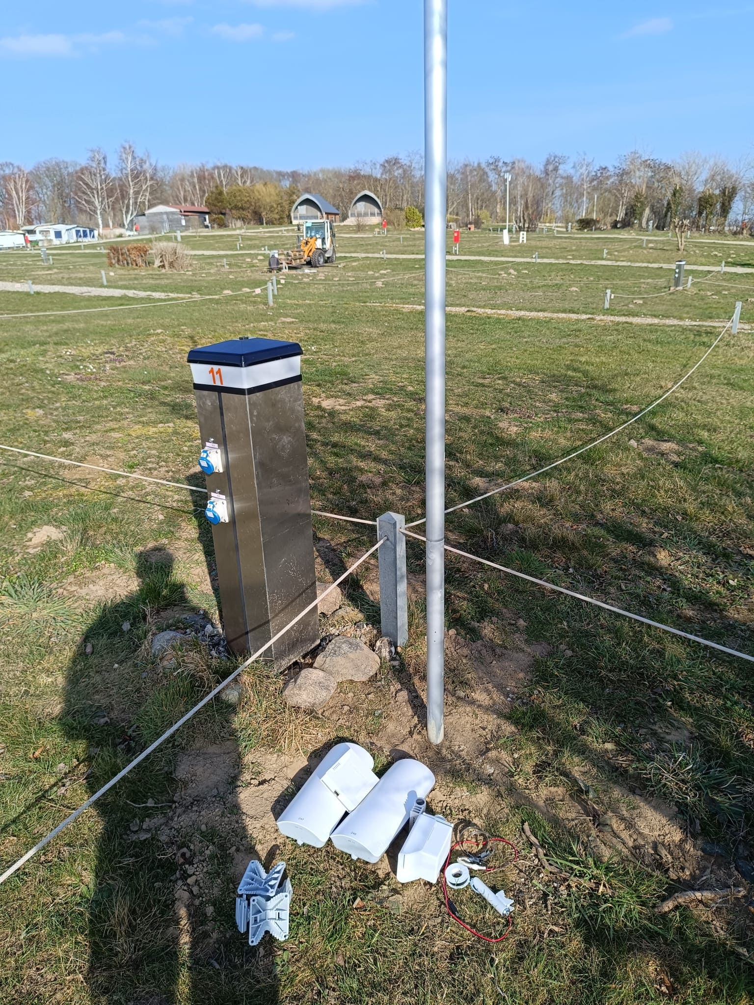 Campingplatz WLAN Internet HaffCamp Werder Stromsäulen