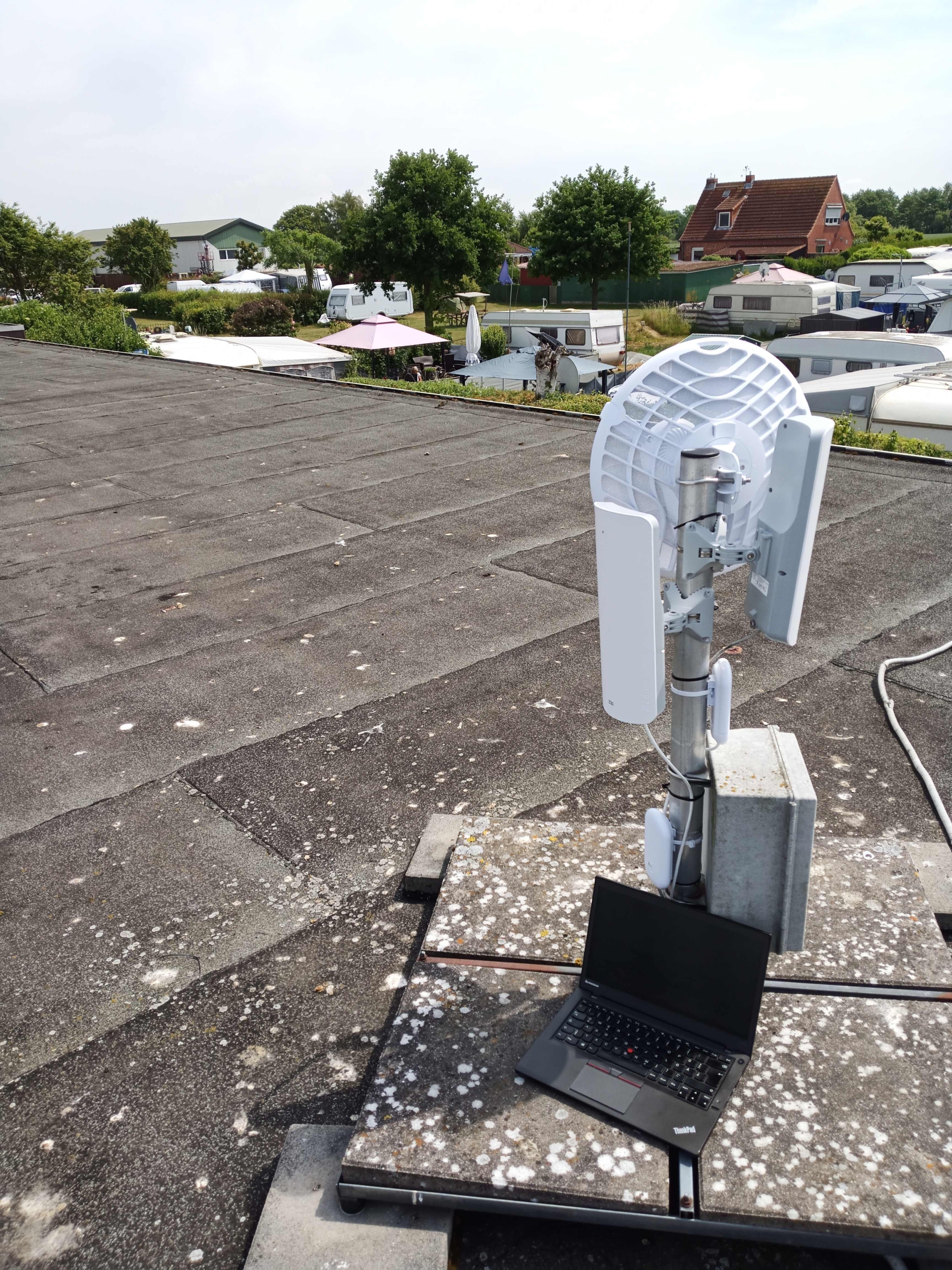 WLAN Verstärker Camping 60 GHz Funkbrücke