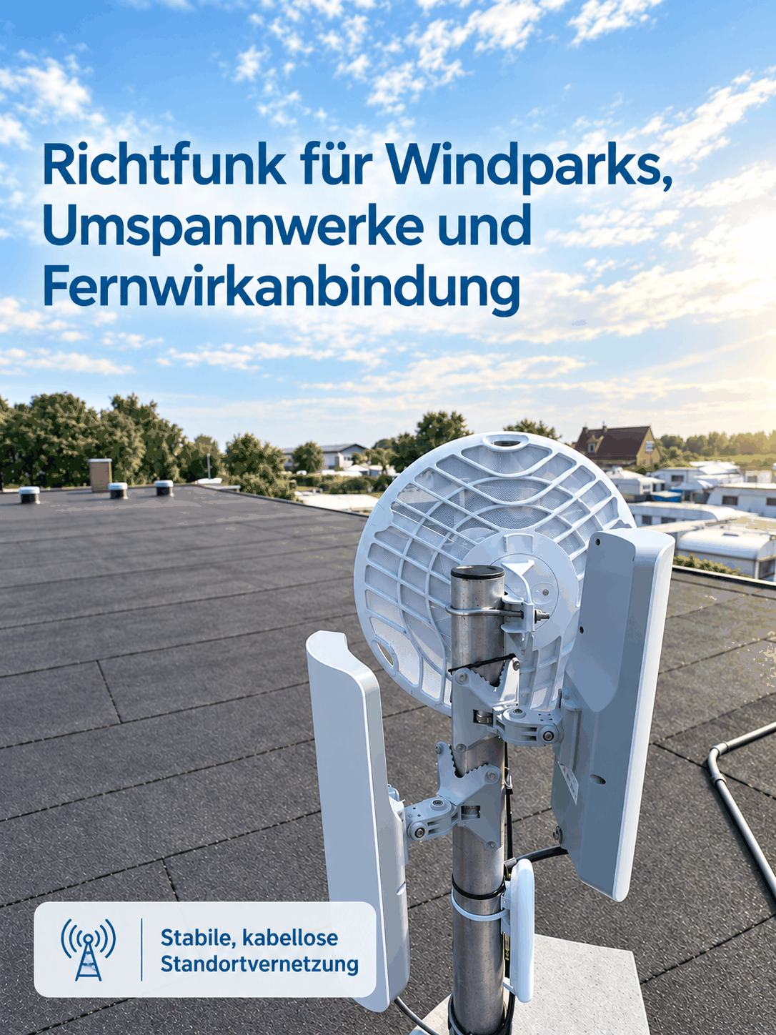 richtfunk für windparks und umspannwerke 60 ghz installation Aplas IT